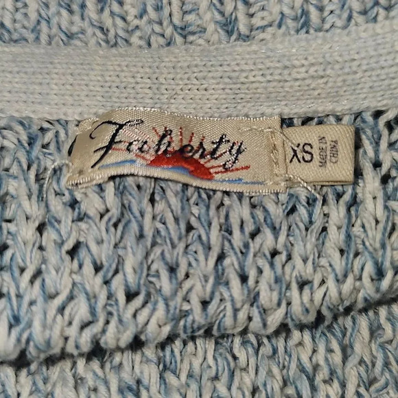Faherty Womens Blue Knit Sweater XS‎ - Picture 4 of 5